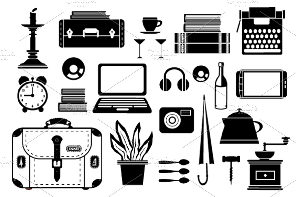 A set of vector elements preview 3