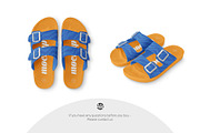Slide Sandals Mockup Set, a Bottom Mockup by Country4k (Thumbnail 4 of 4)