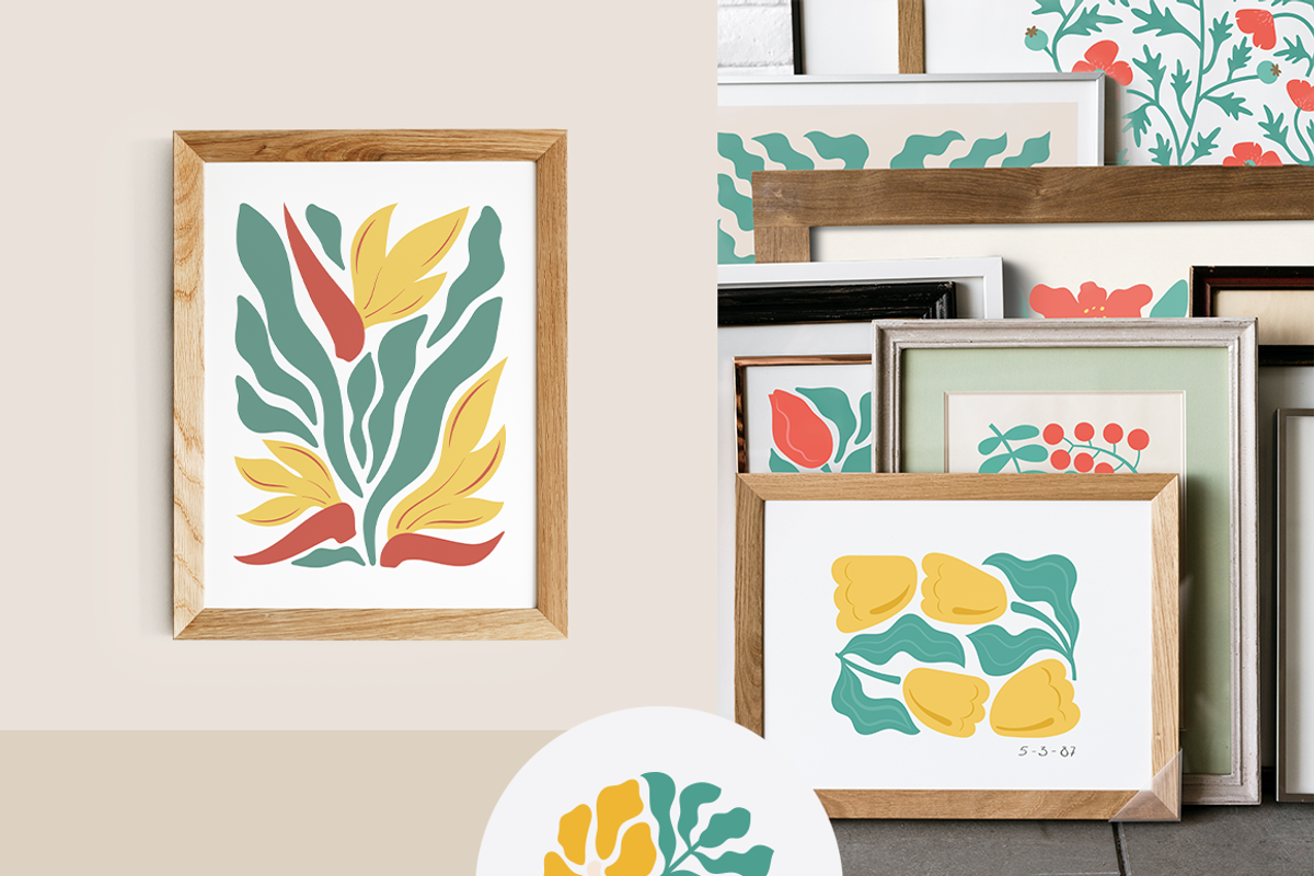Abstract Flora. Poster Creator, a Decorative Illustration by Purrga (Photo 3 of 10)