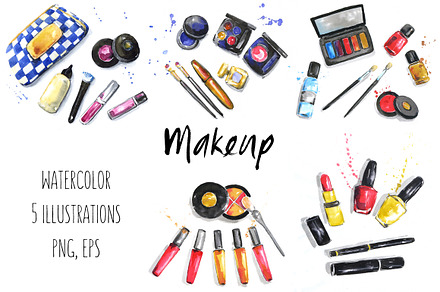 Makeup & Cosmetics illustrations