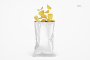 Opened Glossy Snack Package Mockup, a Packaging Mockup by HelenStock (Thumbnail 7 of 8)