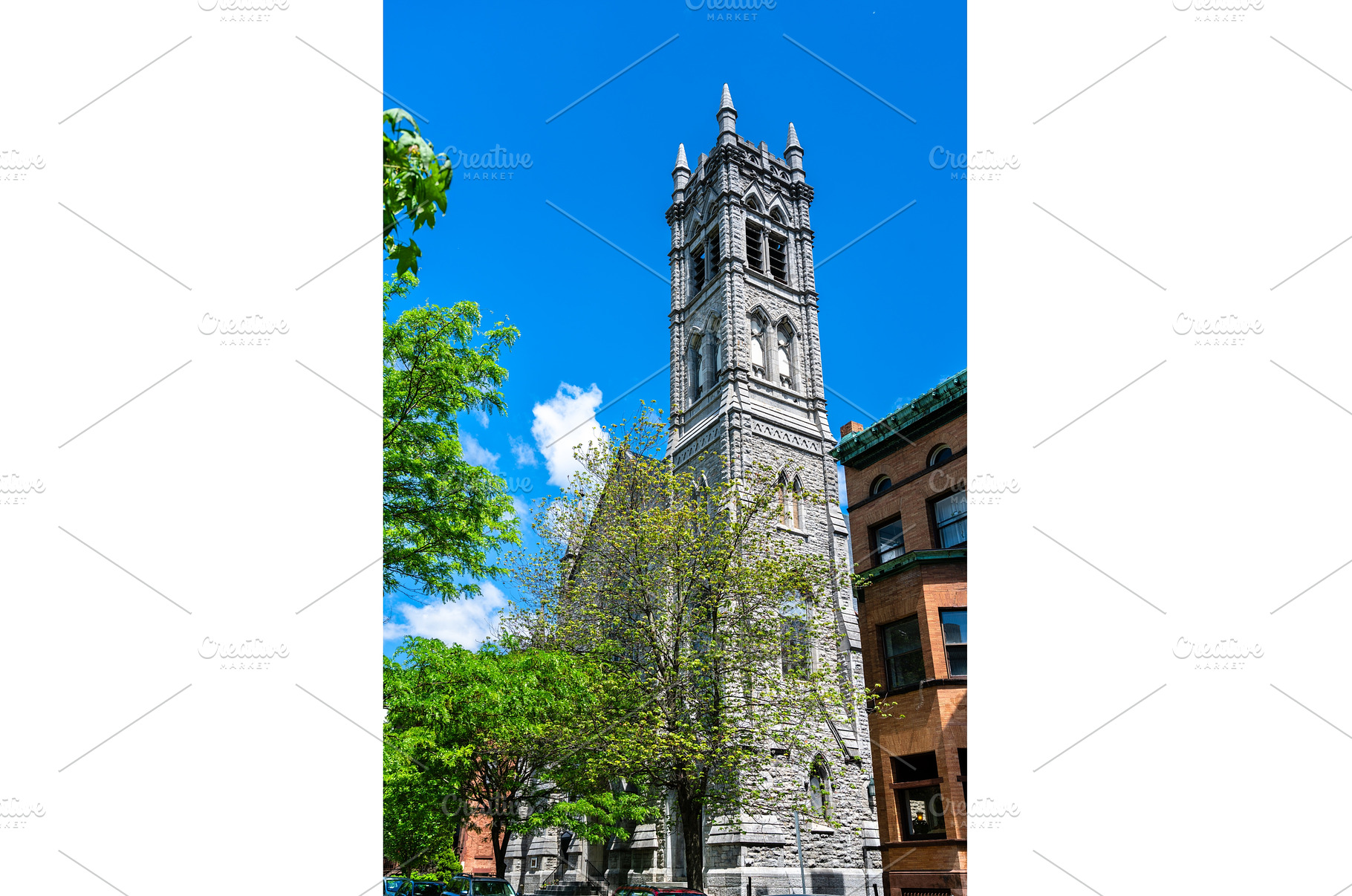 Emmanuel Baptist Church Tower in, an Architecture Photo by Leonid Andronov
