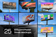 25 Billboard Poster Street Mockups, an Advertising Mockup by Asylab (Thumbnail 1 of 29)