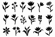 16 elegant black floral silhouettes, an Illustration by Amazin_art (Thumbnail 13 of 17)