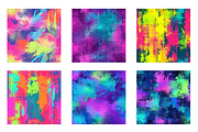 Neon Grunge Seamless - Volume 1, a Pattern Graphic by Chromolume Studio (Thumbnail 3 of 15)