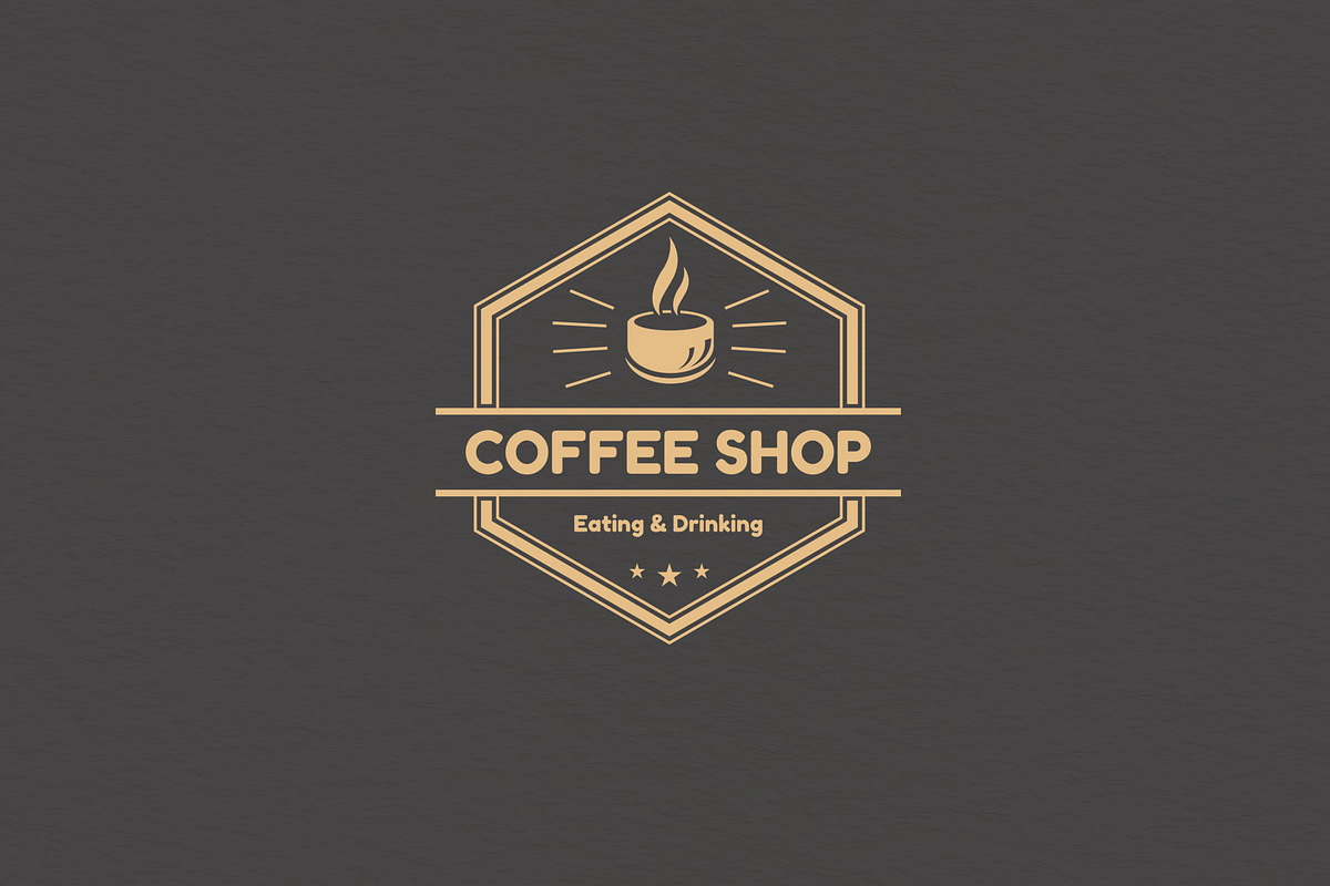 Coffee Shop Vintage Logo Template, a Branding & Logo Template by Ingat Sahabat