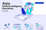 Artin Artificial Intelligence, a Technology Illustration by Welovegraphics (Thumbnail 7 of 7)