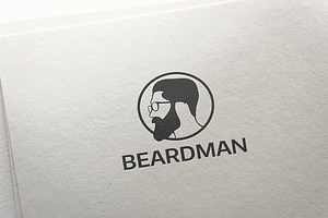 Beard Man Logo