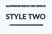 Illustrator Sketch Text Effects, a Layer Style Add-On by Carlos Fernando (Thumbnail 7 of 15)