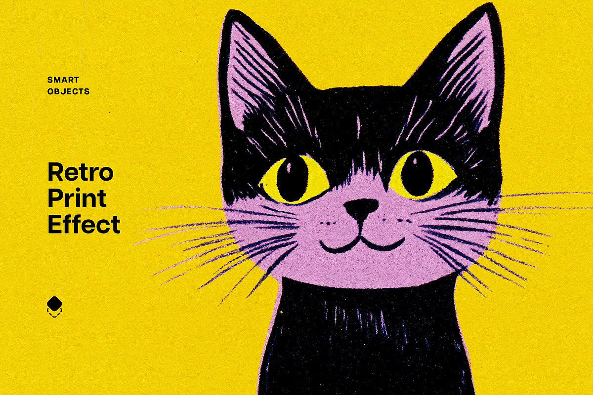 Retro Print Design Effect, a Layer Style Add-On by Design Squad (Photo 1 of 7)