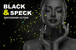 Black & Speck Photoshop Action