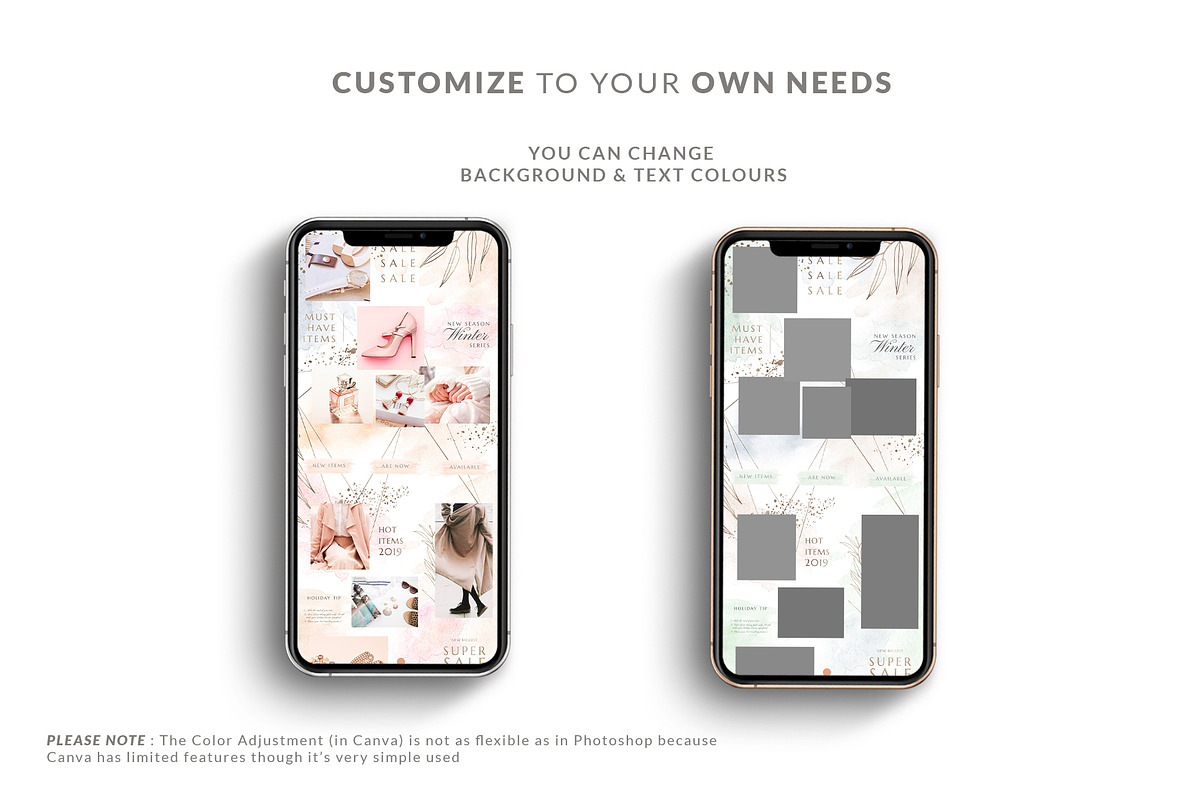 Puzzle Instagram - Canva & PS, a Social Media Template by Eviory