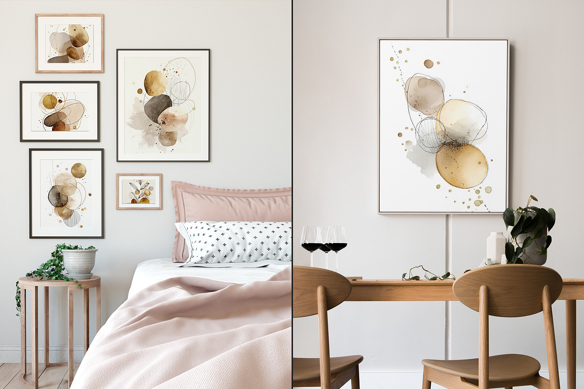 Minimalist Abstract Shapes Art, a Decorative Illustration by Housui Patterns (Photo 12 of 17)