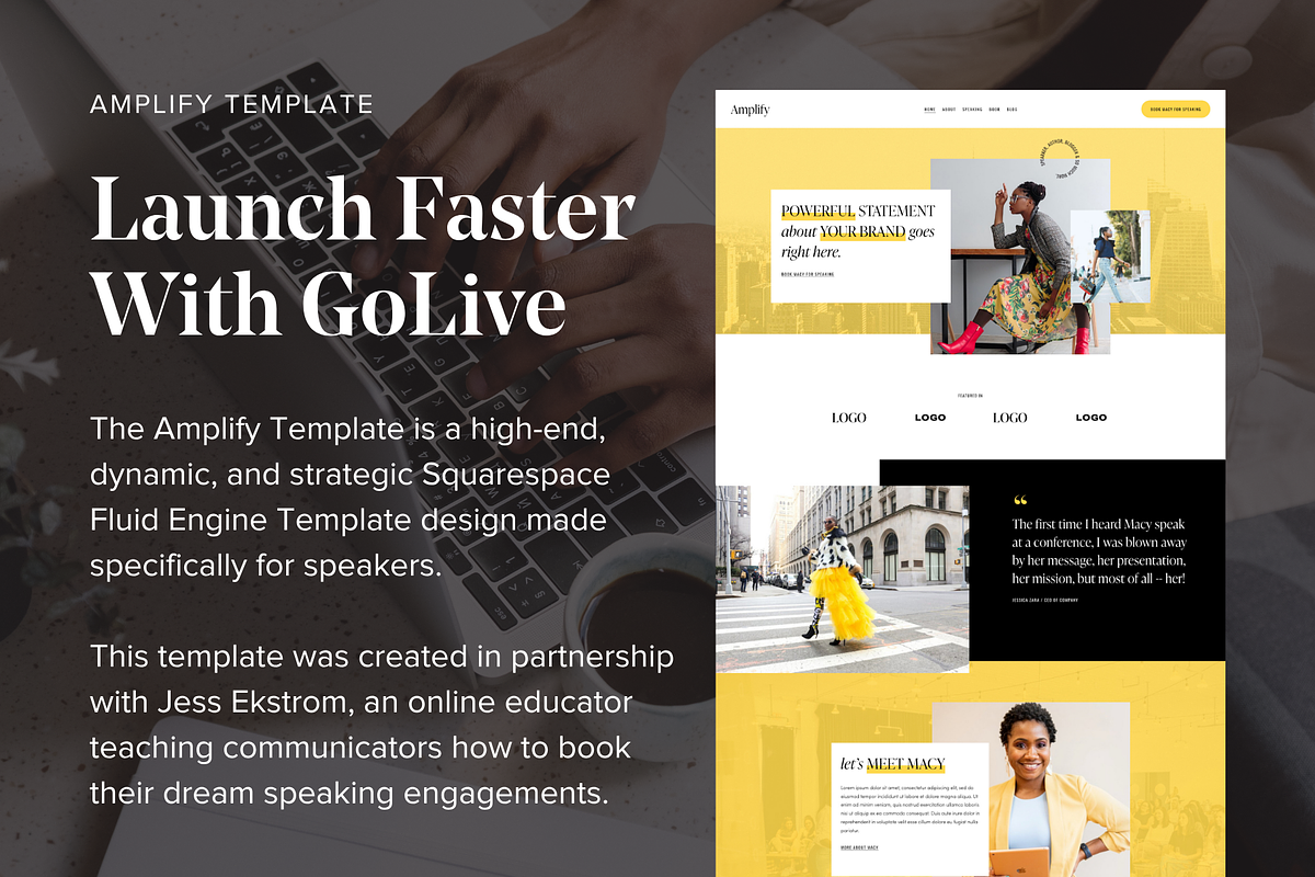 Public Speaker Website Template, a Squarespace Template by GoLive Website Templates (Photo 11 of 12)