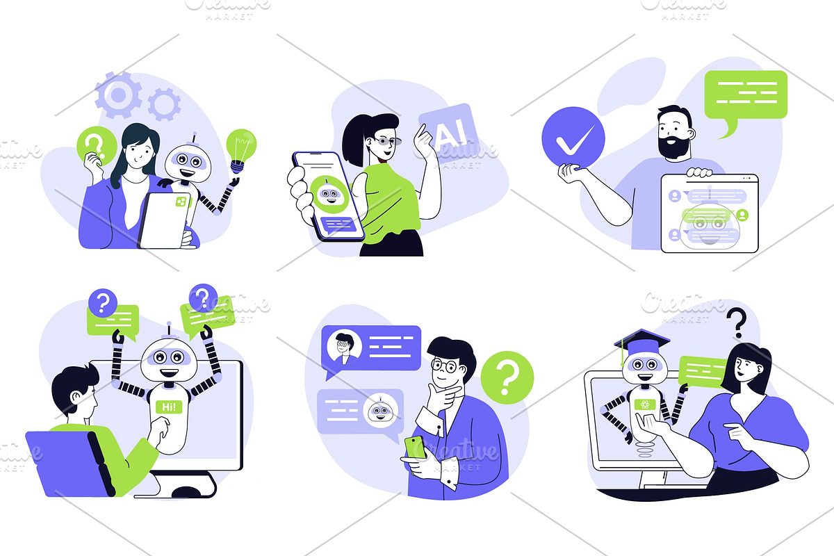 120 Flat Vector Illustrations, an Illustration by alexdndz (Photo 3 of 21)