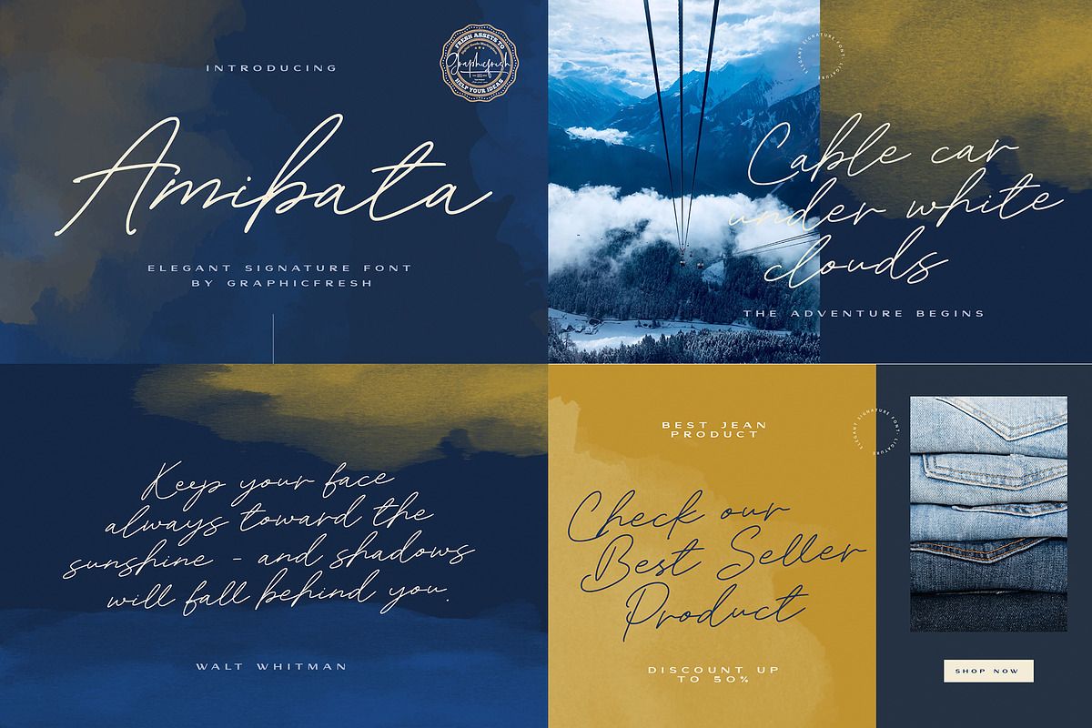 The Modern Signature Font Bundle, a Script Font by Graphicfresh (Photo 10 of 11)