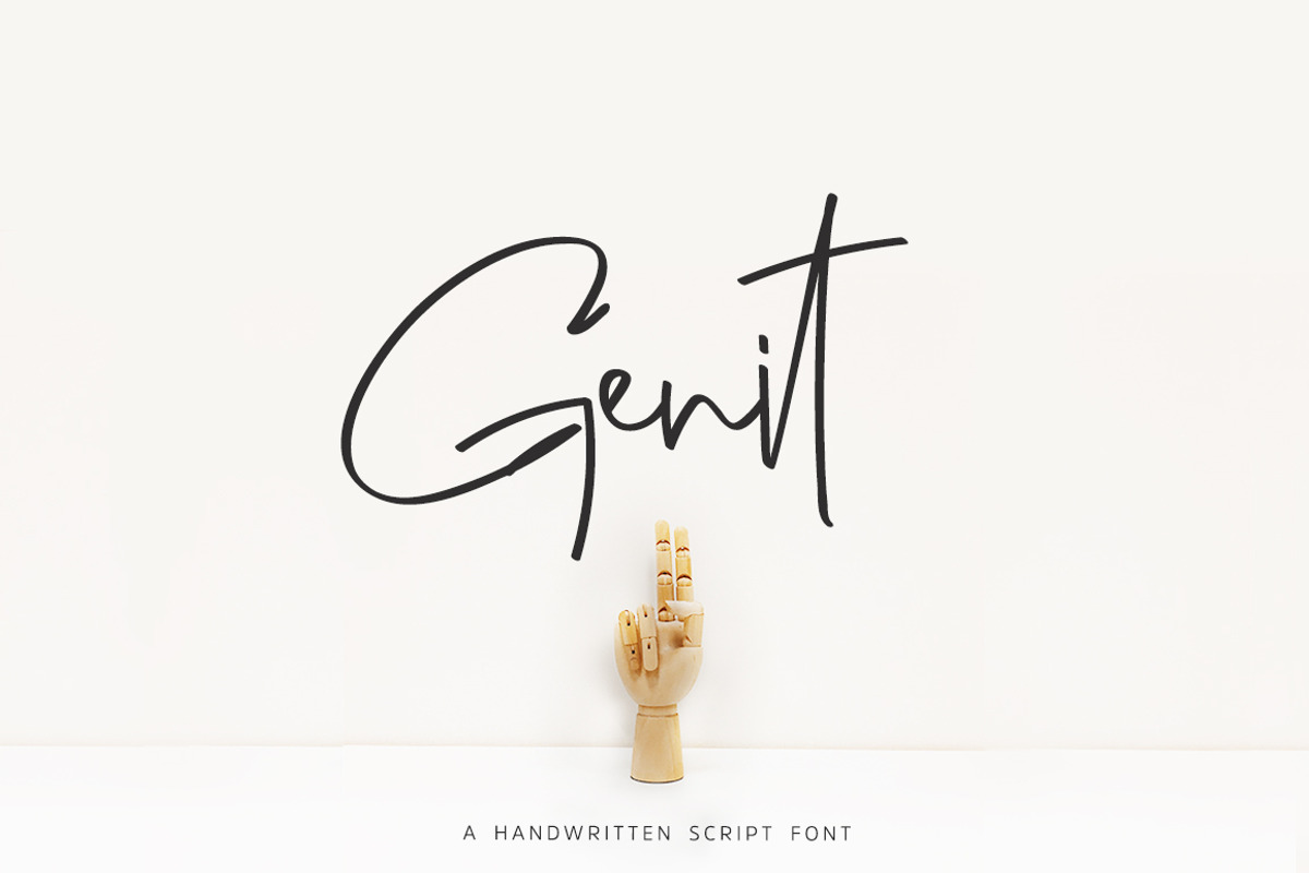 Genit - Classy Handwritten Font