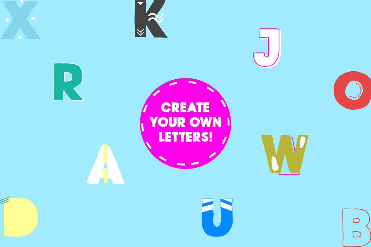 Unpoco Loco™ - 4 Layered Fonts preview 3