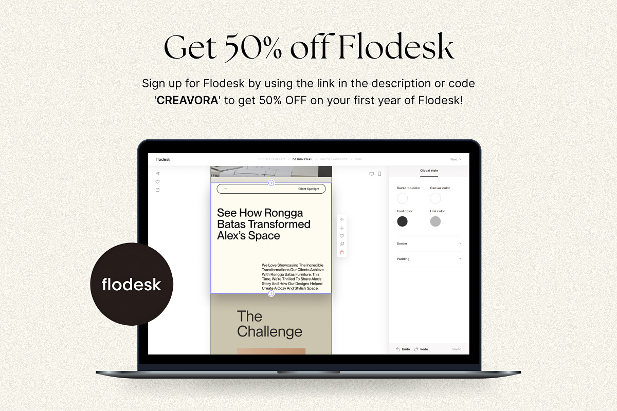 Nore - Flodesk Email Templates, an Email Template by Creavora (Photo 14 of 15)