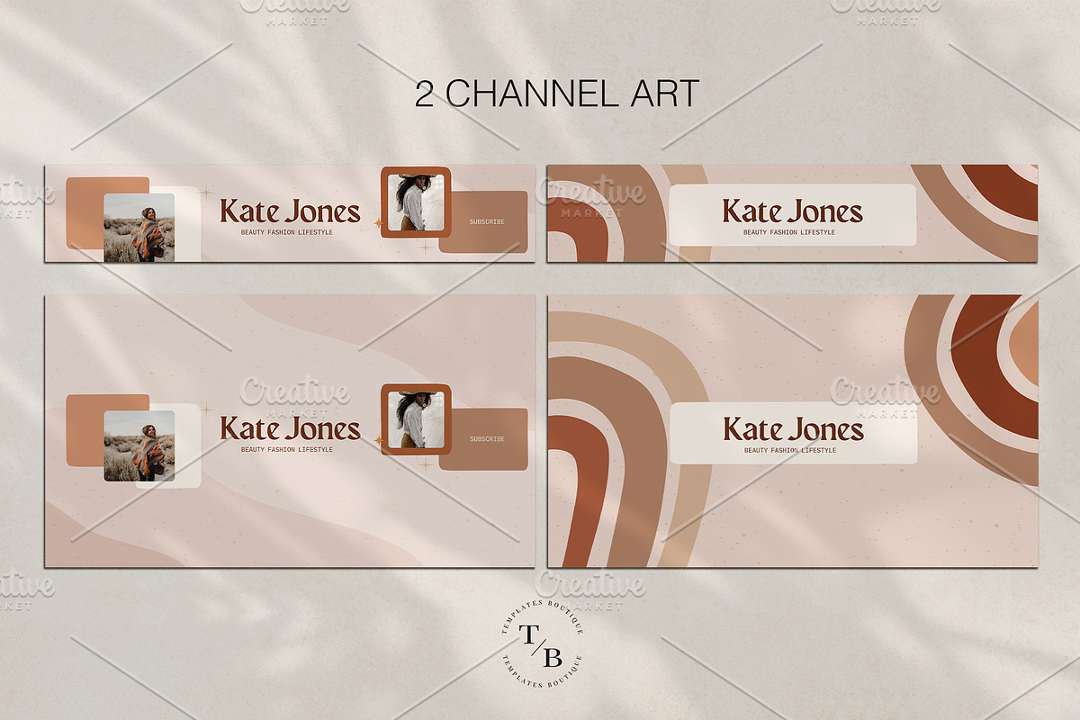 YouTube Channel Branding Kit | Canva, a Social Media Template by Templates Boutique (Photo 4 of 8)