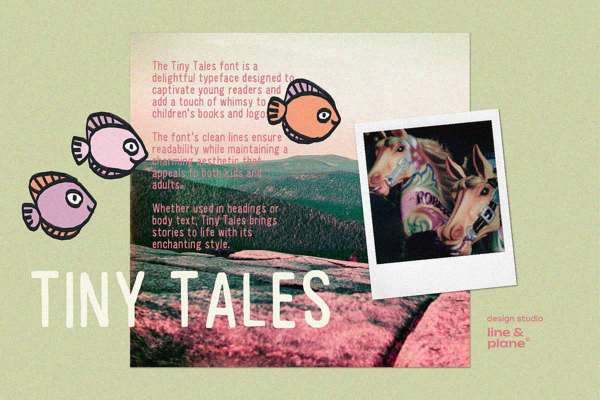 Tiny Tales Font - Latine & Cyrillic, a Handwritten Font by line & plane (Photo 4 of 9)