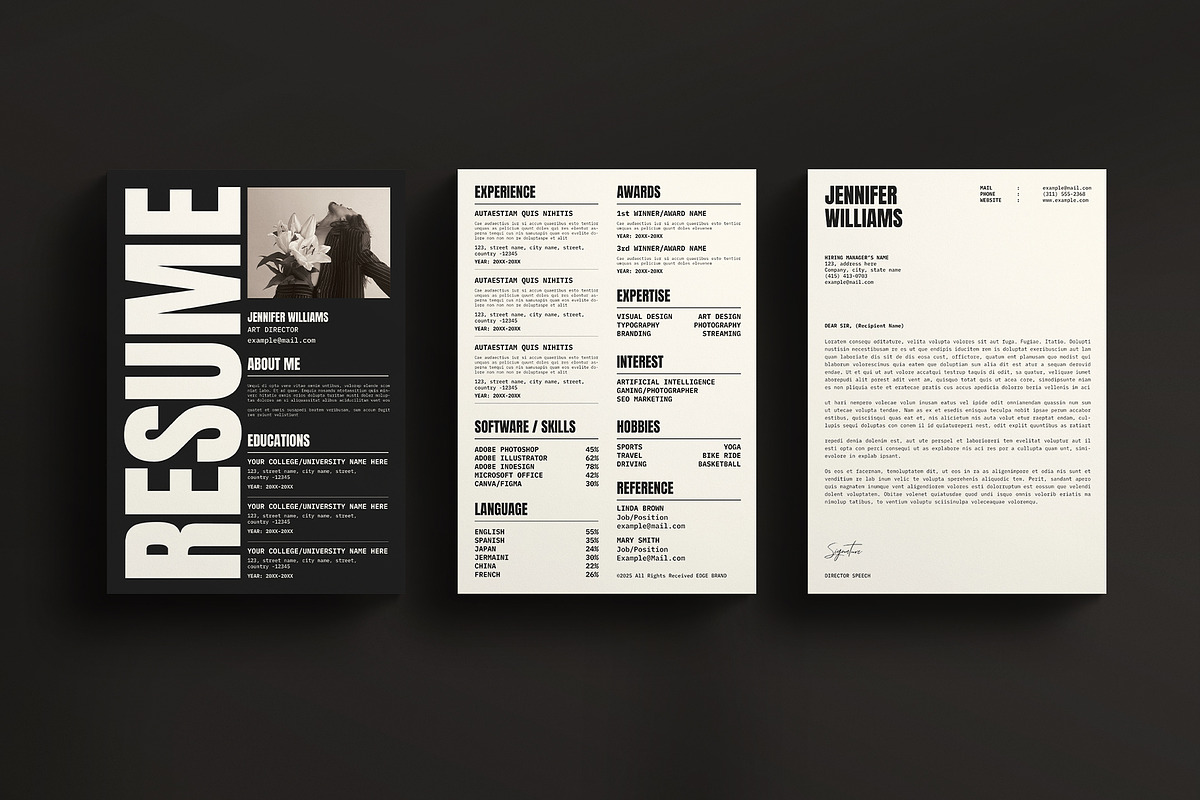 Resume - CV - Letter, a Resume Template by ArtisanaAura (Photo 5 of 5)