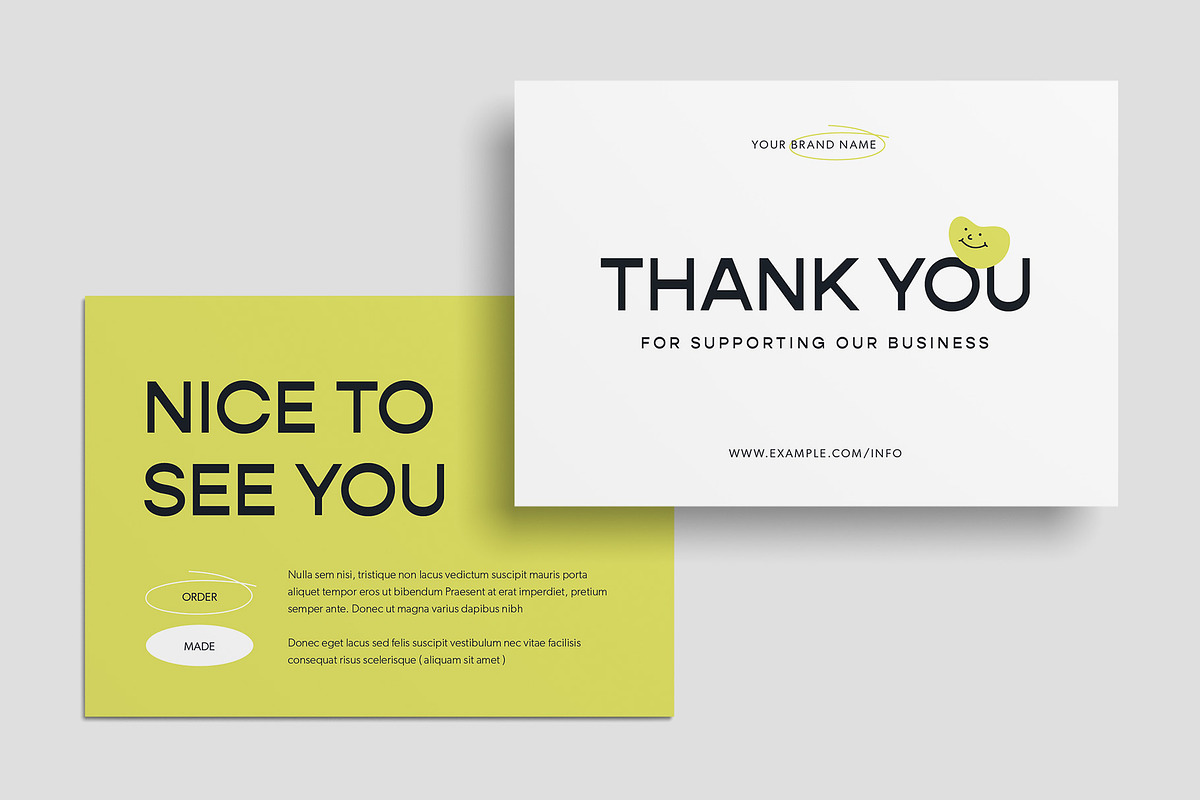 Modern Thank You Card Template, a Card Template by BrandPacks (Photo 3 of 4)