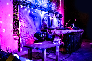 Outdoor bohemian night concert, a Person Photo by DanFLCreativo