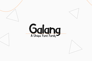 Galang, a Handwritten Font by Dotibn Studio