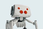 white robot spider, an Animal Illustration by 2D/3D (Thumbnail 3 of 4)