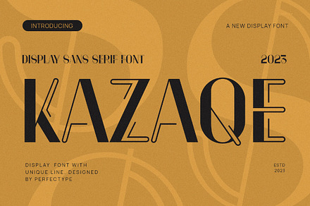 Kazaqe Unique Technology Sans Serif, a Sans Serif Font by Perfectype