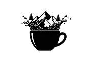 Mountain Coffee Cup Design Bundle, an Illustration by yasushie (Thumbnail 15 of 31)