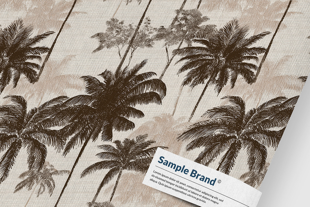 VINTAGE PALM TREES Seamless Pattern, a Pattern Graphic by AYAKA Studio Co. (Photo 2 of 10)