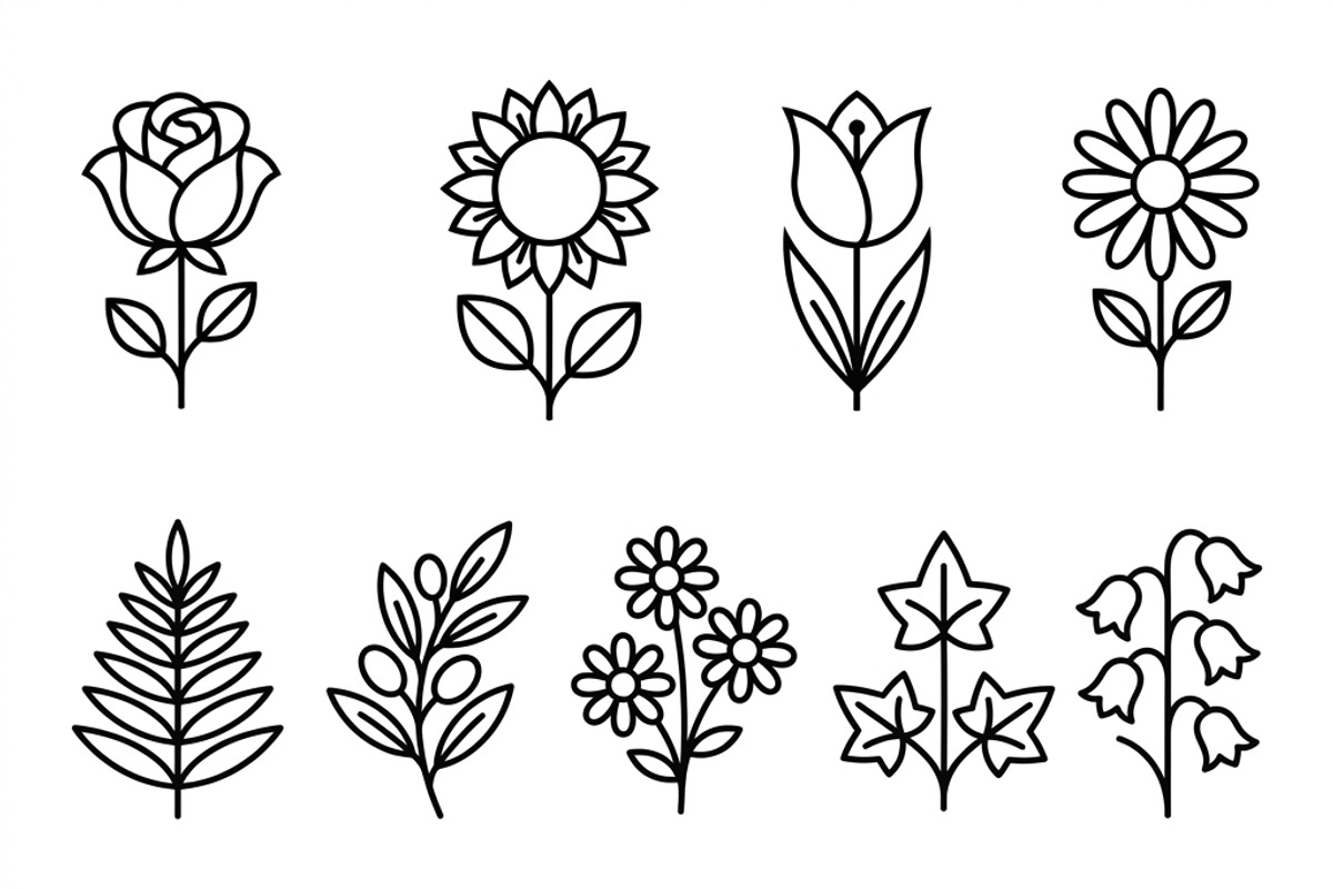 Bundles Set Organic Cosmetic Icons, an Outline Icon by adenpinkstore (Photo 3 of 11)