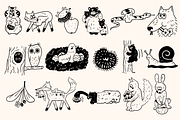 Ink Forest: Botanicals & Characters, an Animal Illustration by Schumacher Shop (Thumbnail 4 of 19)