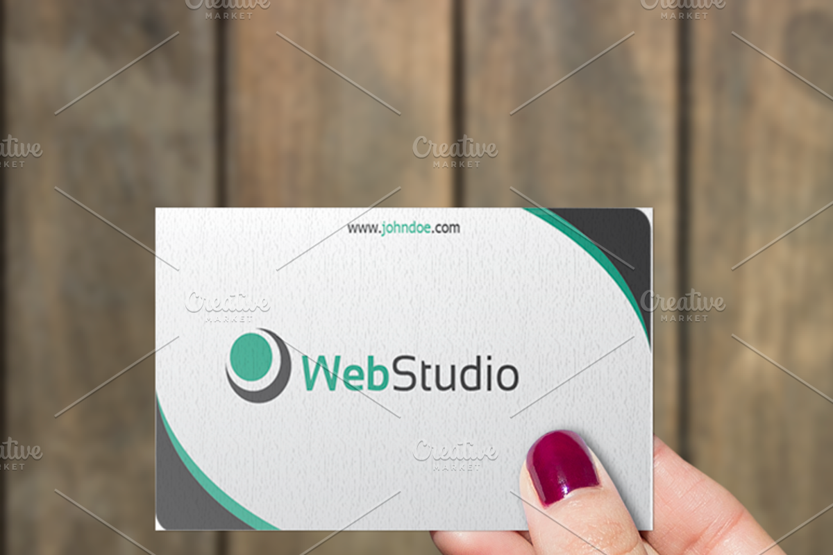 Web studio modern business card, a Business Card Template by A.Lamprianidis (Photo 4 of 5)