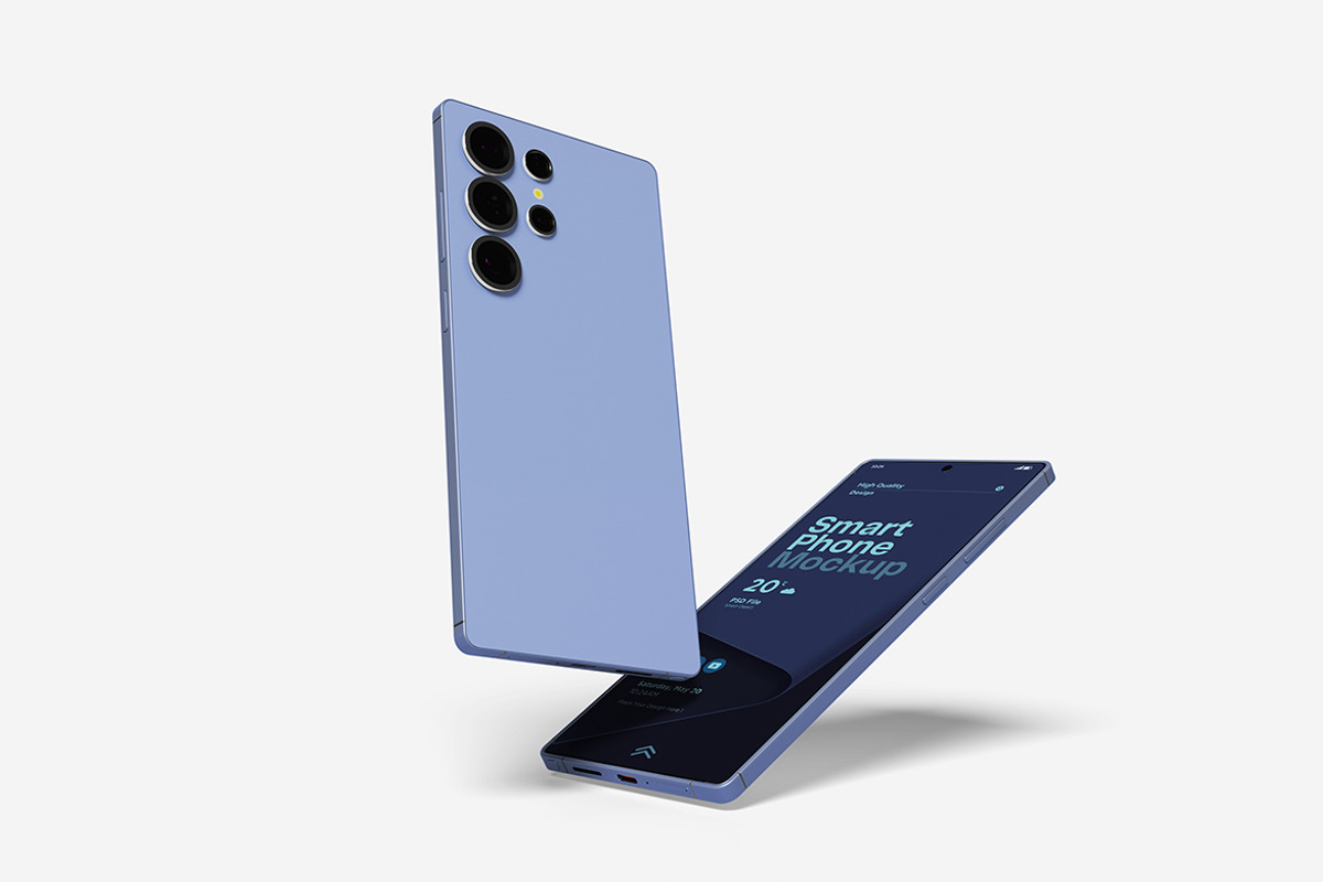 Smartphone Mockup Set for App and UI, a Product Mockup by bimockup (Photo 2 of 6)