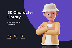 3D Character Pose Library