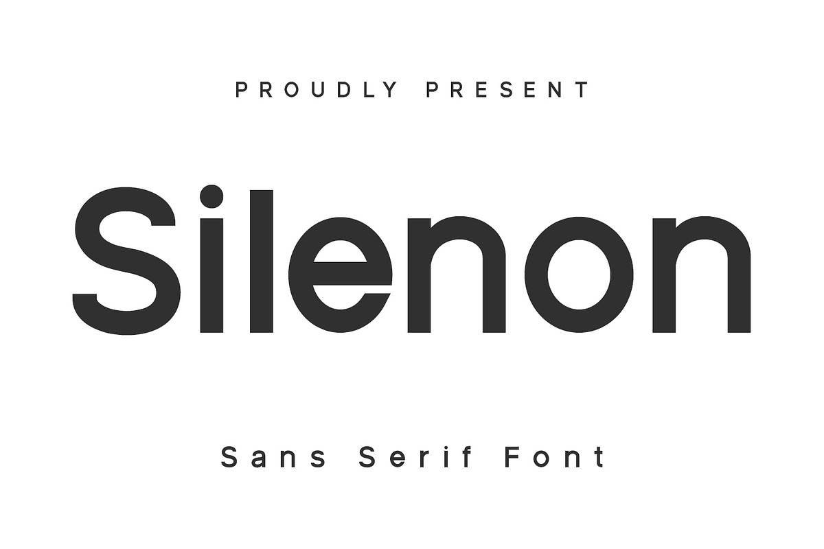 Silenon Sans Serif Font Display, a Sans Serif Font by Maulana Creative (Photo 1 of 7)