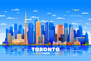 Toronto Canada city skyline, an Illustration by Sky and glass (Thumbnail 3 of 5)