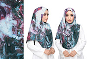 CHIFFON HIJAB MOCKUP SET, a Mockup by Moonlight Creative (Thumbnail 3 of 6)