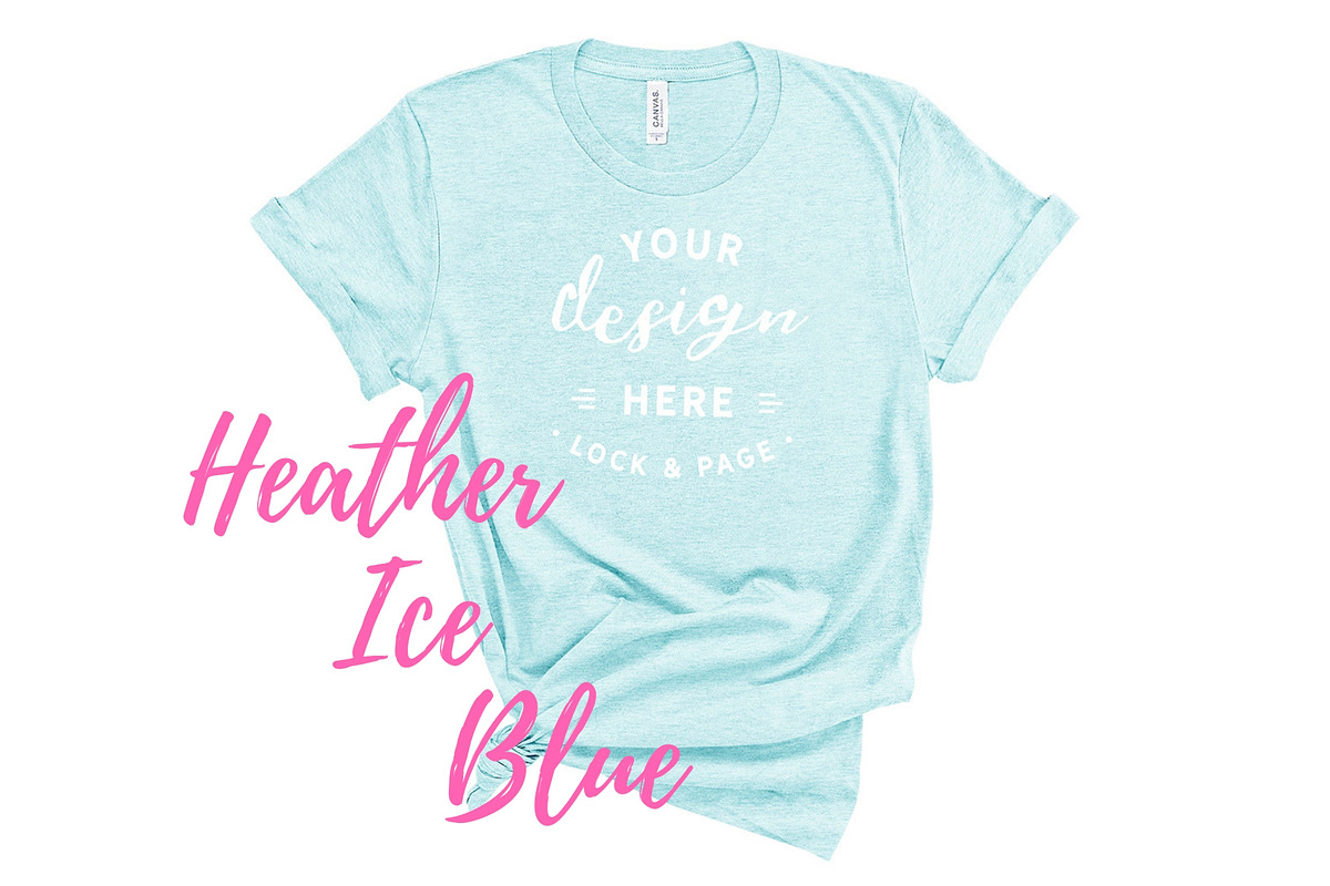 Bella Canvas TShirt Mockups On White, a Shirt Mockup by lock and page (Photo 64 of 92)