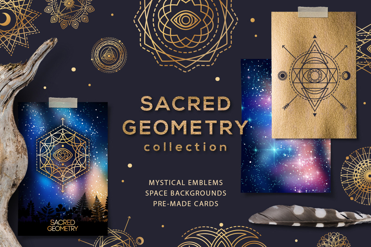Sacred Geometry Bundle, a Decorative Illustration by kotoffei