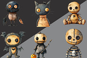 Watercolor Halloween Voodoo Doll, an Illustration by Black Bird Studio (Thumbnail 2 of 6)
