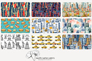 70 New York City seamless pattern, a Pattern Graphic by Poppy Lane Studio (Thumbnail 5 of 10)