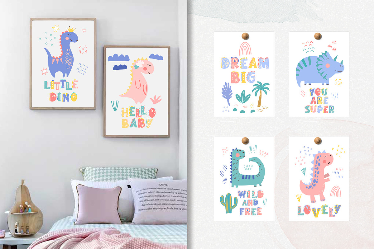 Little Dino. Baby collection, an Animal Illustration by rinaletters (Photo 7 of 10)