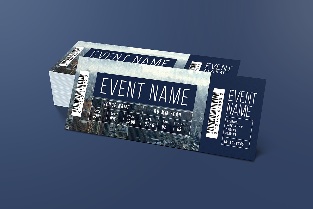 Event Ticket, a Card Template by Guuver (Photo 2 of 3)