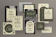 Wedding Invitation Set, an Invitation Template by graphicook (Thumbnail 1 of 3)