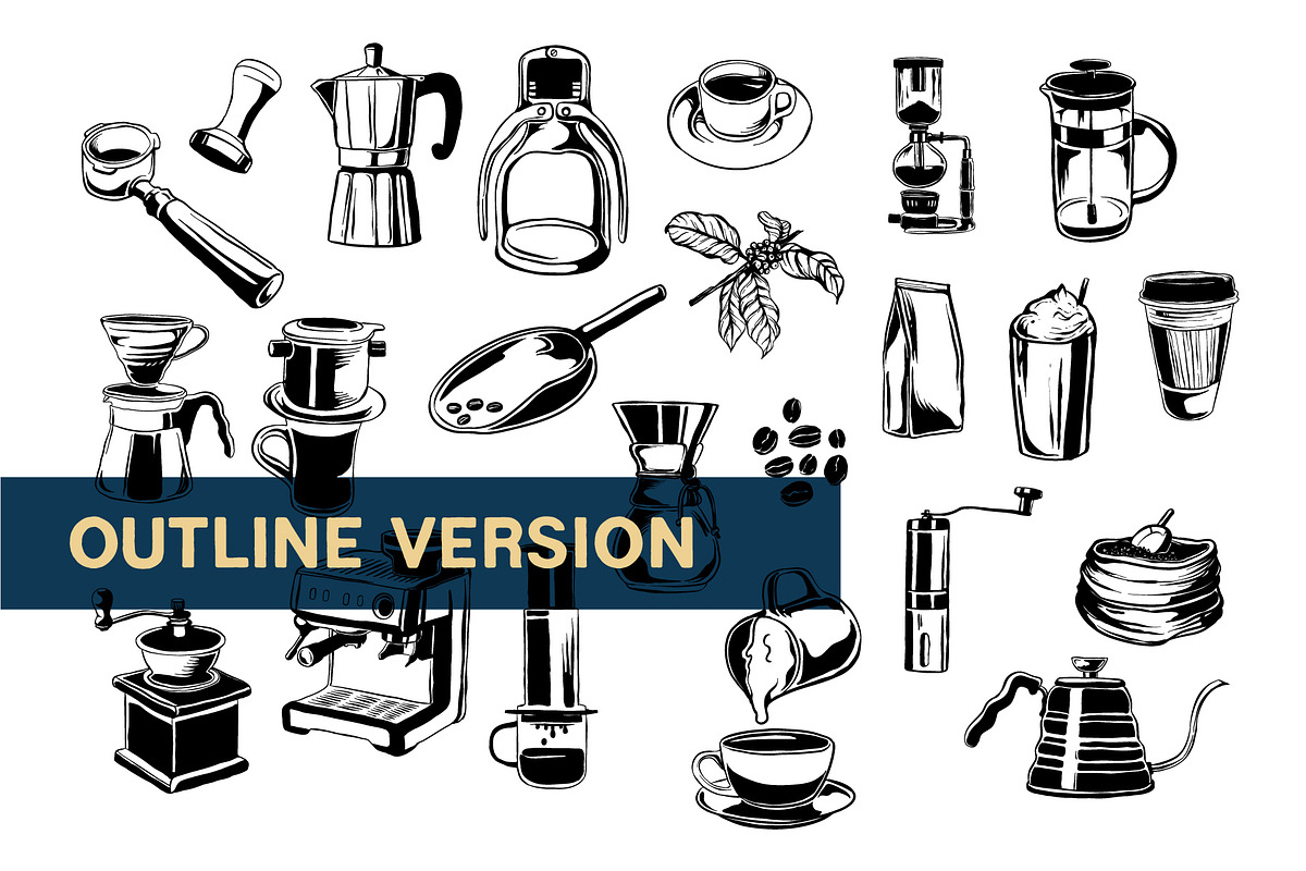 Coffee Illustration Bundle, an Object Illustration by Pokal Studio (Photo 3 of 8)