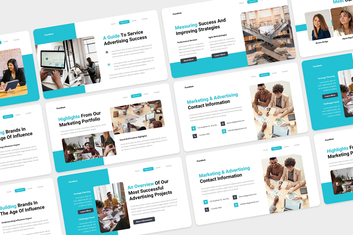 Marketing & Advertising PowerPoint, a Presentation Template by Annora Studio (Photo 3 of 5)